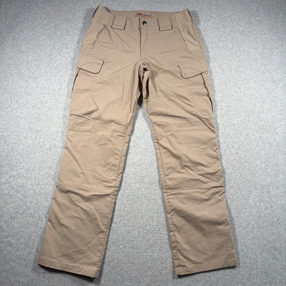 5.11 Tactical Stryke Cargo Pants Women 8 Tan Khaki Ripstop Straight Leg
